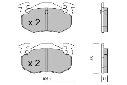 Дисковой тормозной механизм AISIN для PEUGEOT 306 Кабриолет (7D, N3, N5) 1.8 16V
